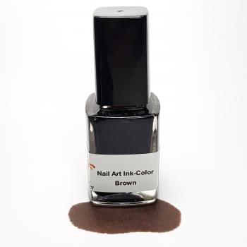 Nail Art Ink-Color Brown, 12 ml